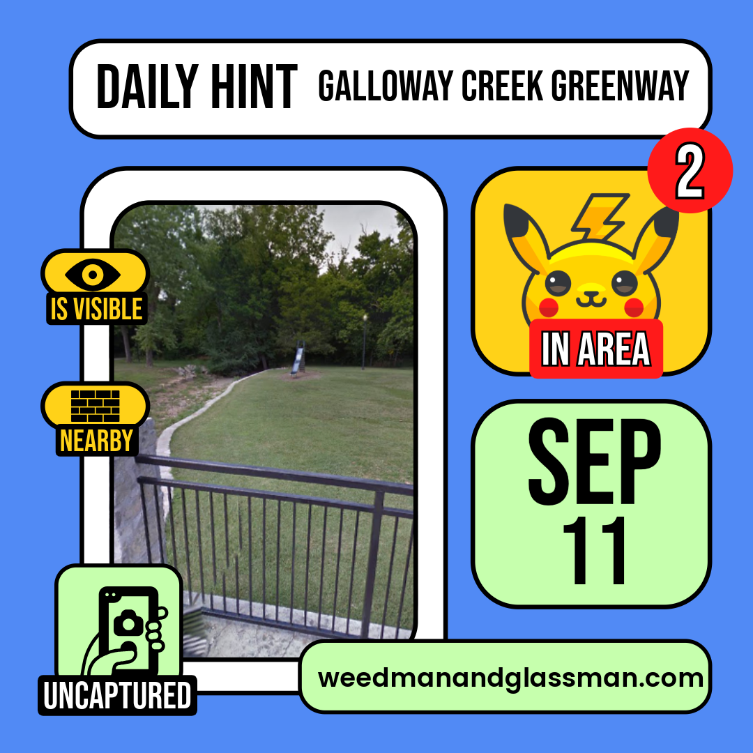 Pikachumania Clue #3 | Galloway Creek Greenway 9/11/2024