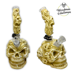 Ceramic & Glass Water Pipe | Skull Collection