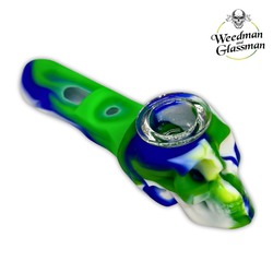 Silicone Skull Hand Pipe | 4 inch