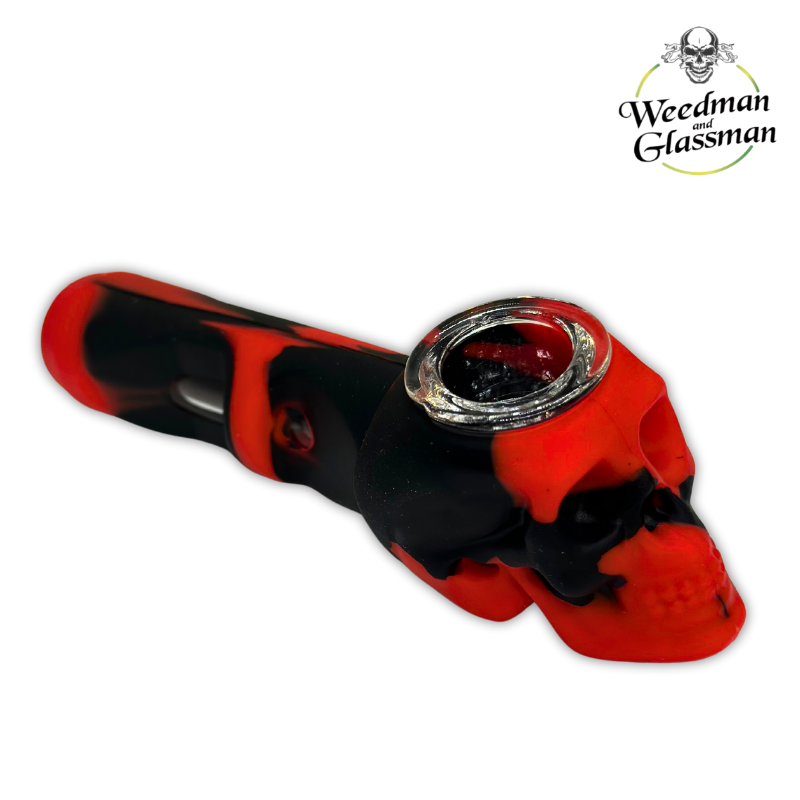 Silicone Skull Hand Pipe | 4 inch