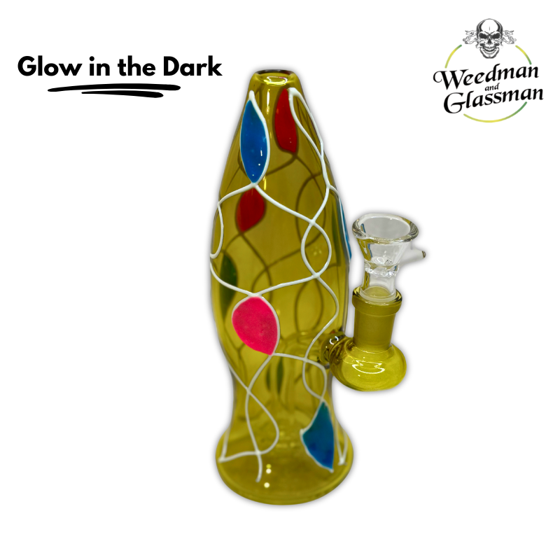 Sleek Water Pipe | 9 inch | Glow in the Dark Options