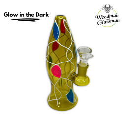 Sleek Water Pipe | 9 inch | Glow in the Dark Options