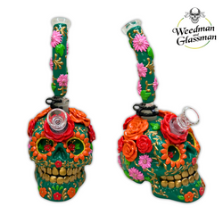 Ceramic & Glass Water Pipe | Skull Collection