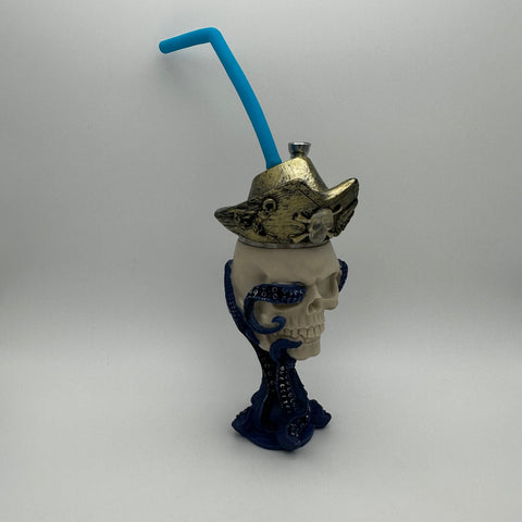 Silicone Grog Skull Water Pipe