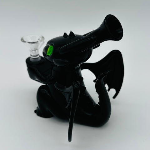 Black Silicone Dragon Bubbler