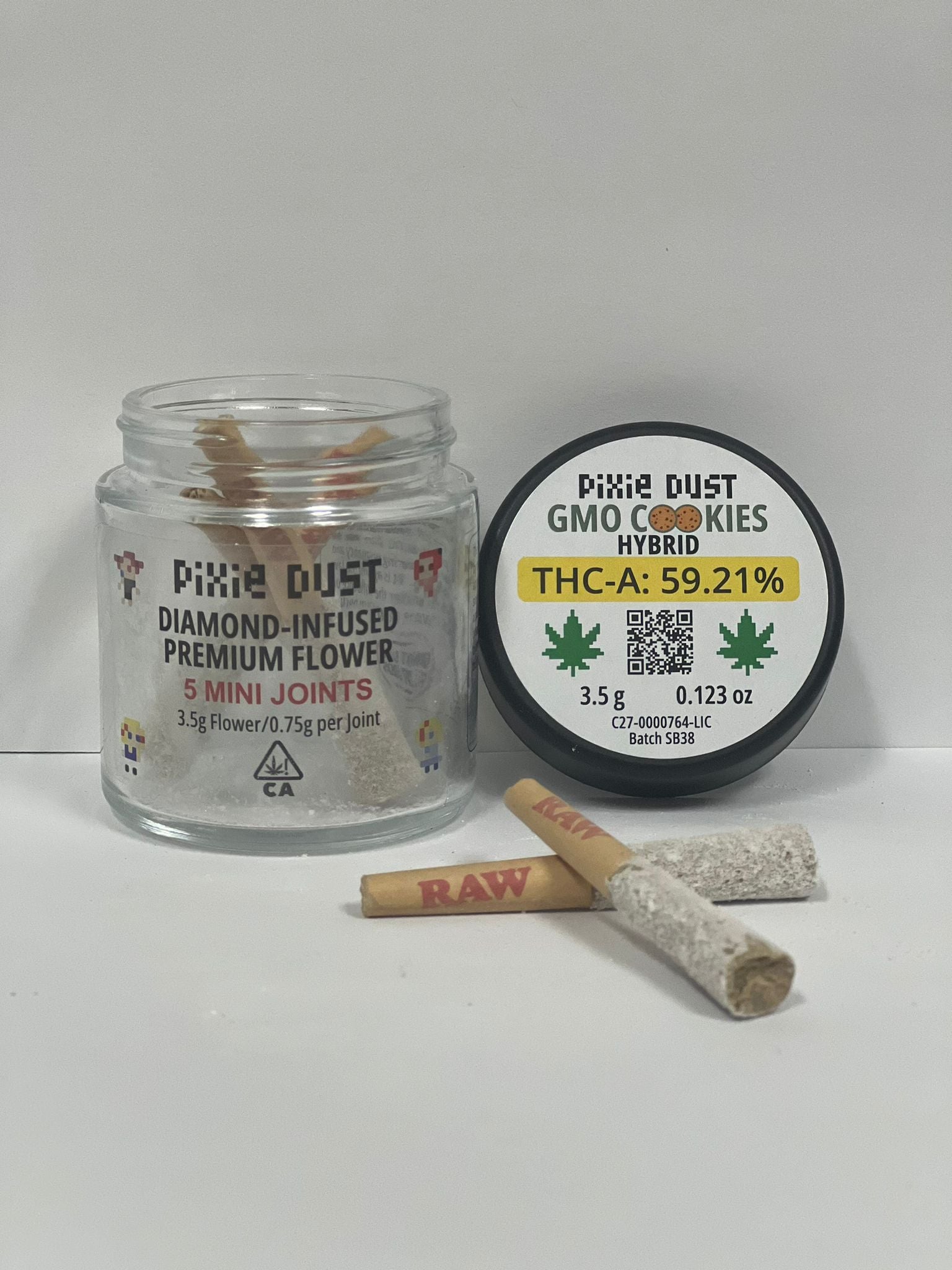 Pixy Sticks (Extremely Potent Infused Pre Rolls) 5 Count Jar