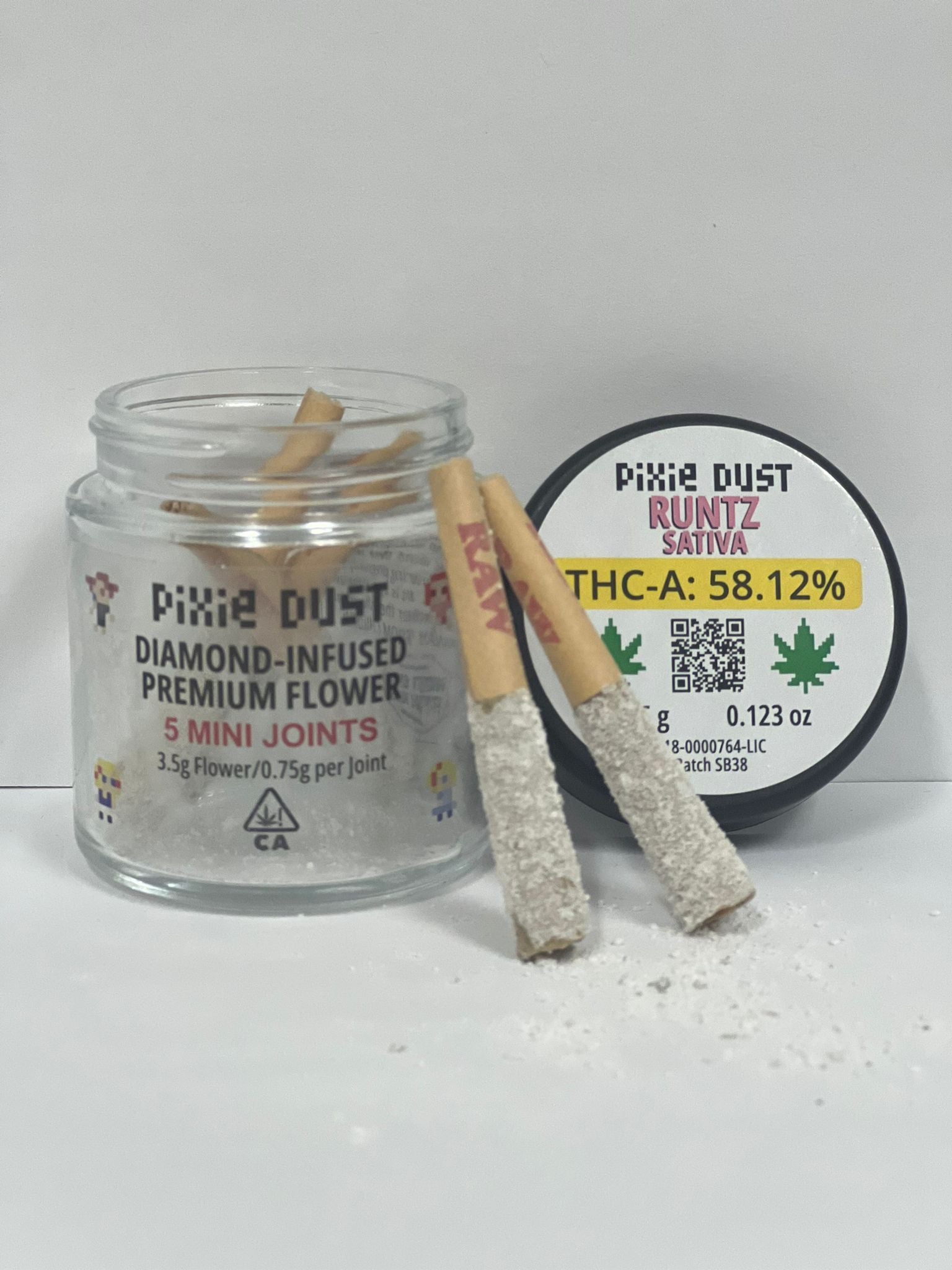 Pixy Sticks (Extremely Potent Infused Pre Rolls) 5 Count Jar