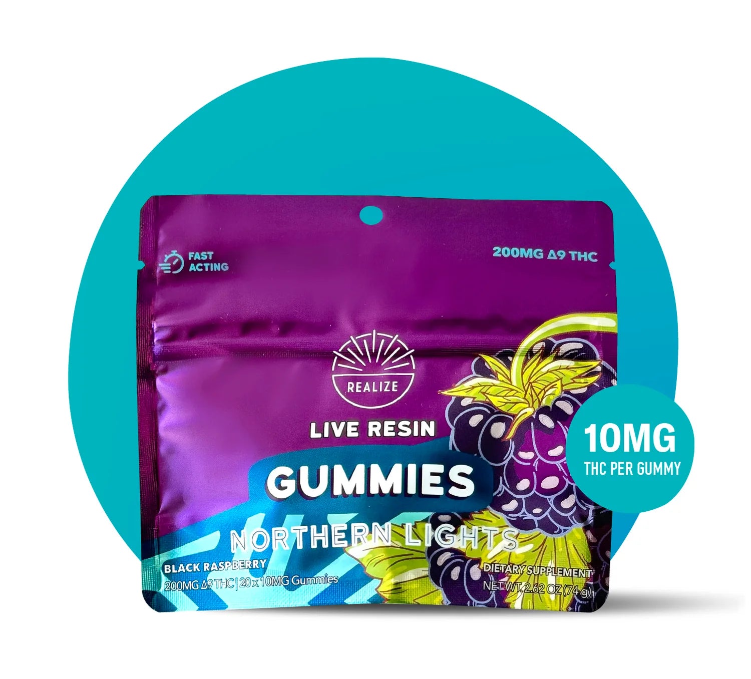 Live Resin Gummies 200MG THC | Realize