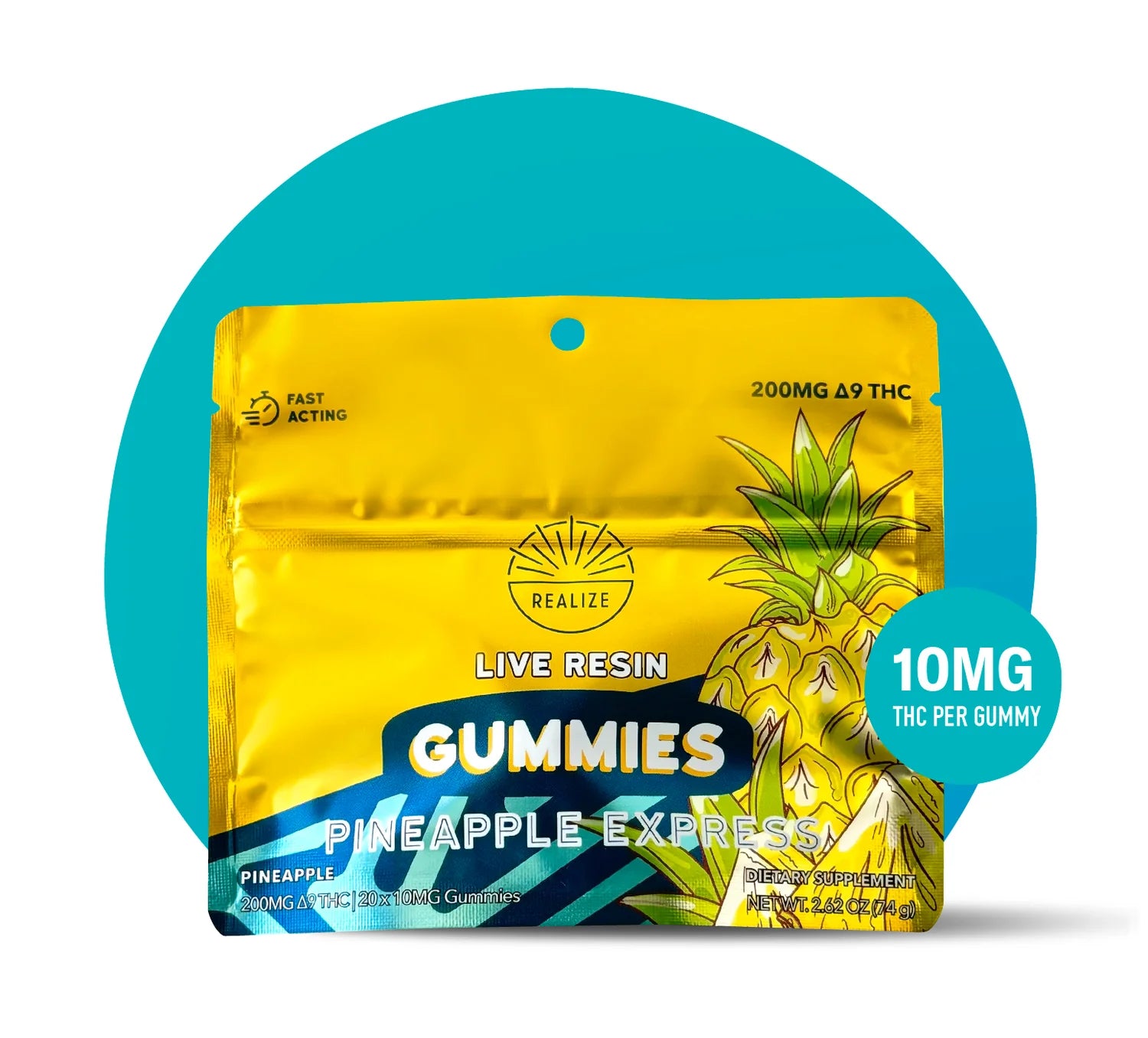 Live Resin Gummies 200MG THC | Realize