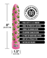 Stoner Vibes Pack A Fatty Pink Kush, Multi-Speed Vibrator (8 inches length, 1.5 inch diameter)