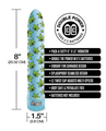 Stoner Vibes Pack A Fatty Blue Dream, Multi-Speed Vibrator (8 inches length, 1.5 inch diameter)