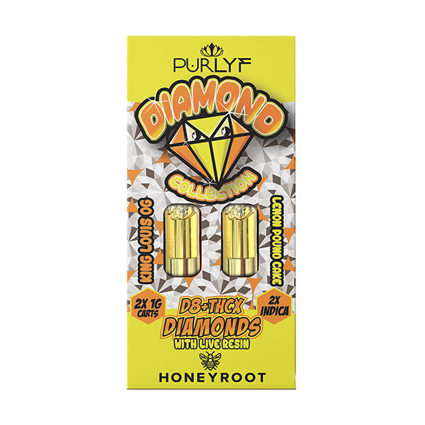 Purlyf Honeyroot Diamond Collection THC-X + Delta 8 Cartridges | 2g