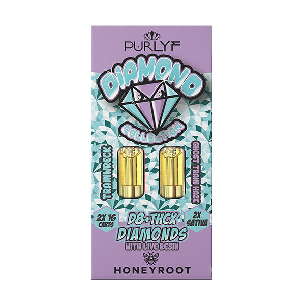 Purlyf Honeyroot Diamond Collection THC-X + Delta 8 Cartridges | 2g