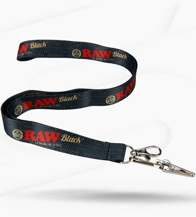 Raw Black Lanyard