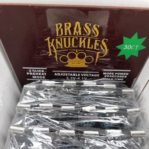 Brass Knuckle 1100Mah Batteries Display - 30CT
