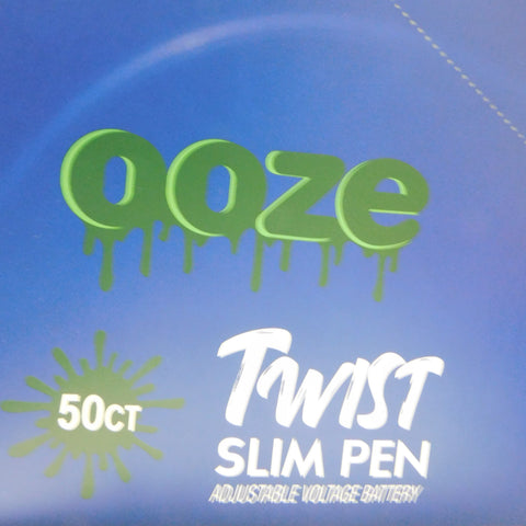 Ooze 1100Mah Slim Twist Batteries- 50CT Display