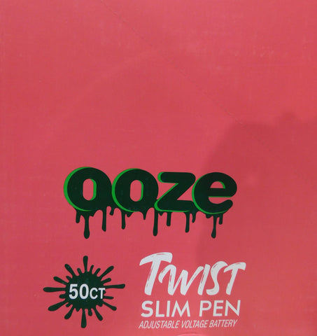 Ooze 1100Mah Slim Twist Batteries- 50CT Display