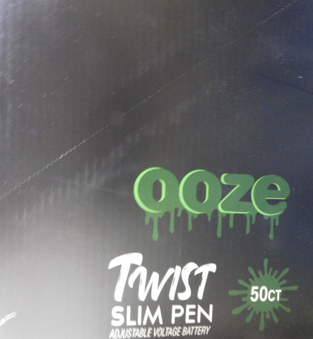 Ooze 1100Mah Slim Twist Batteries- 50CT Display