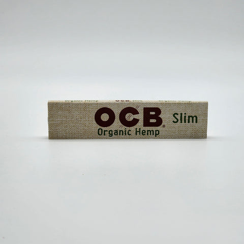 OCB organic hemp slim unbleached rolling papers 24 book