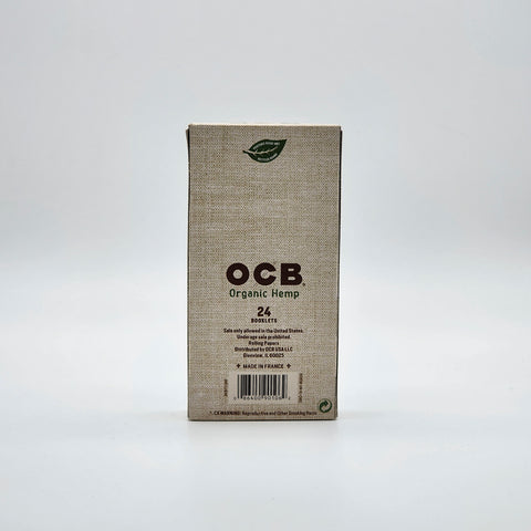 OCB organic hemp single wide 24's unbleached rolling papers