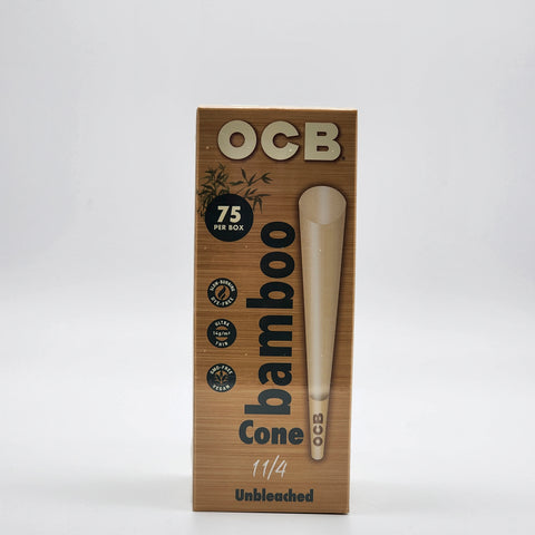 OCB Bamboo 1 1/4 unbleached Cone 75 ct
