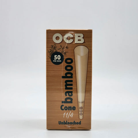 OCB Bamboo unbleached 1 1/4 tower cone 50ct