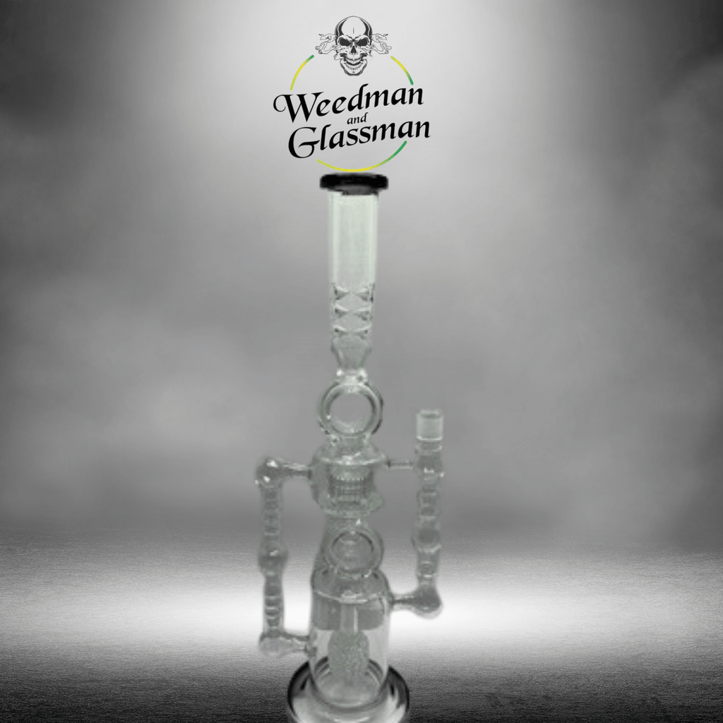 3 Foot Crystal Ball Glass Water Pipe
