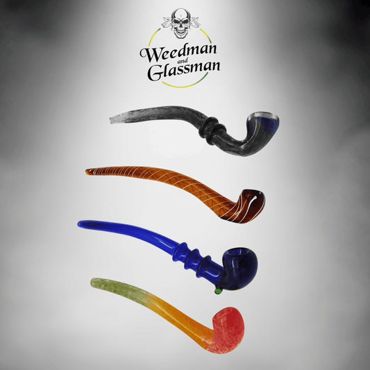 9 " Glass Gandalf Pipe - 1 Piece