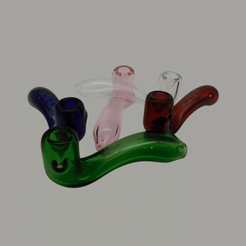 Colored Glass Grav Sherlocks - 5 Count