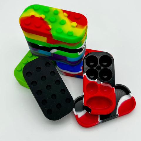 Building Block Shaped Silicone Dab Collector - 10CT