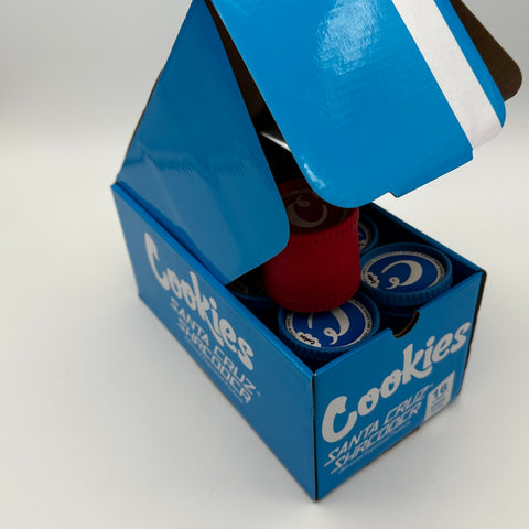 Cookies Real Hemp Herb Grinders -16 CT 4 Piece Red & Blue