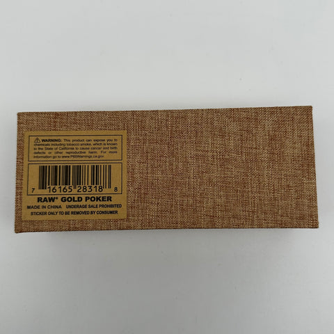Raw Gold Poker with Rope