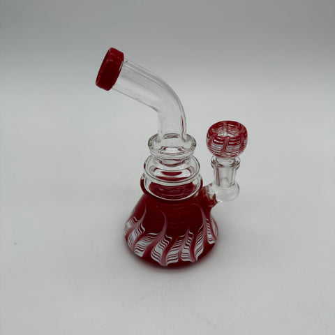 Pocket Glass Shivling Bent Water Pipe w/Banger