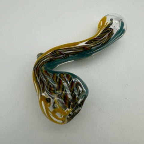 Heavy Glass Sherlock Hand Pipe - 2CT