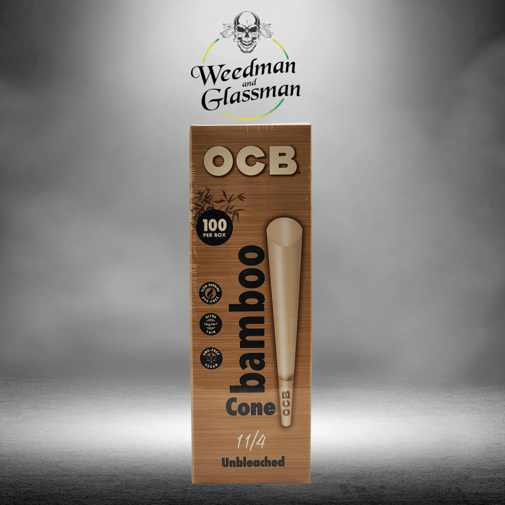OCB Bamboo unbleached 1 1/4 cone 100 ct