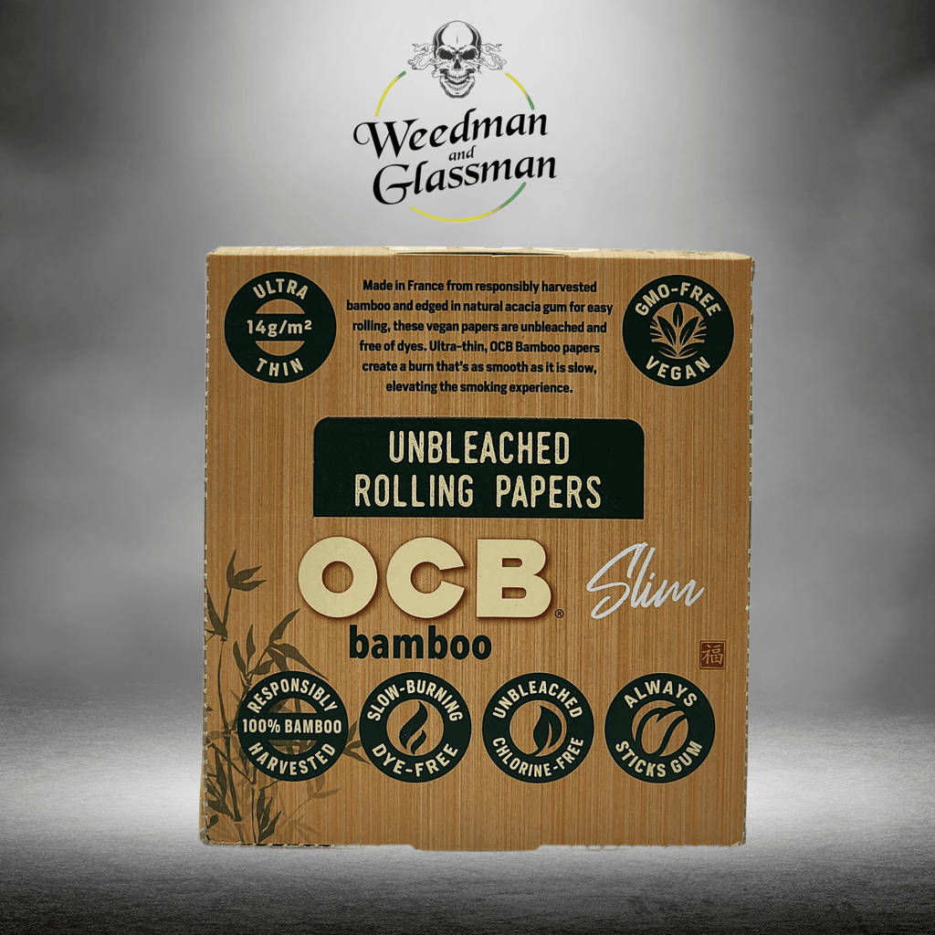 OCB Bamboo unbleached slim rolling paper 24 book
