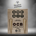 OCB organic hemp unbleached cones king x3