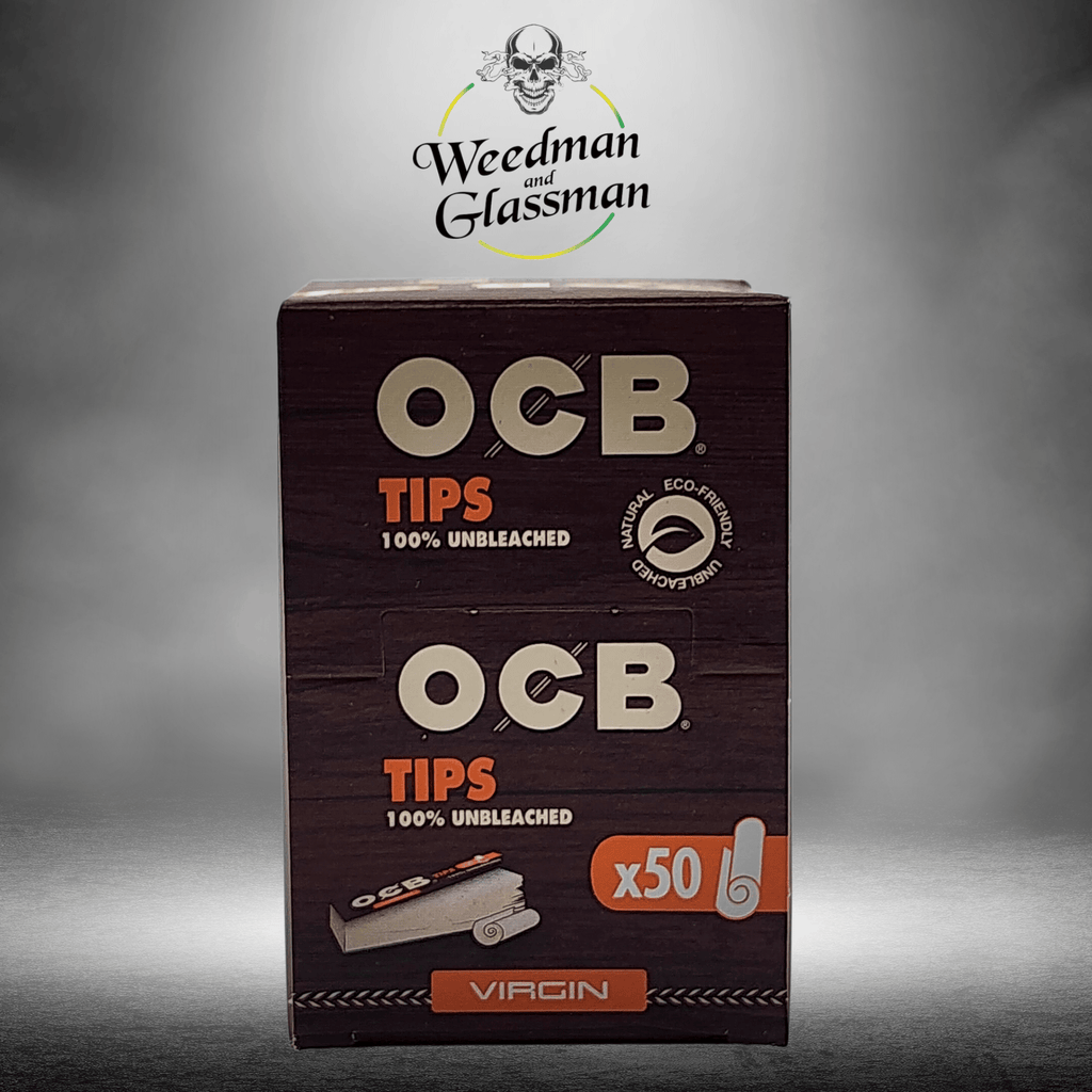 OCB virgin unbleached tips x50 flat tip book