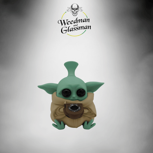 Yoda Character Silicone Pipe - 10CT